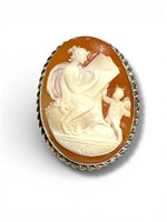 Brosche Mandile 1922 Dame Cammei  in Silber Conchiglia 2MSPCM11